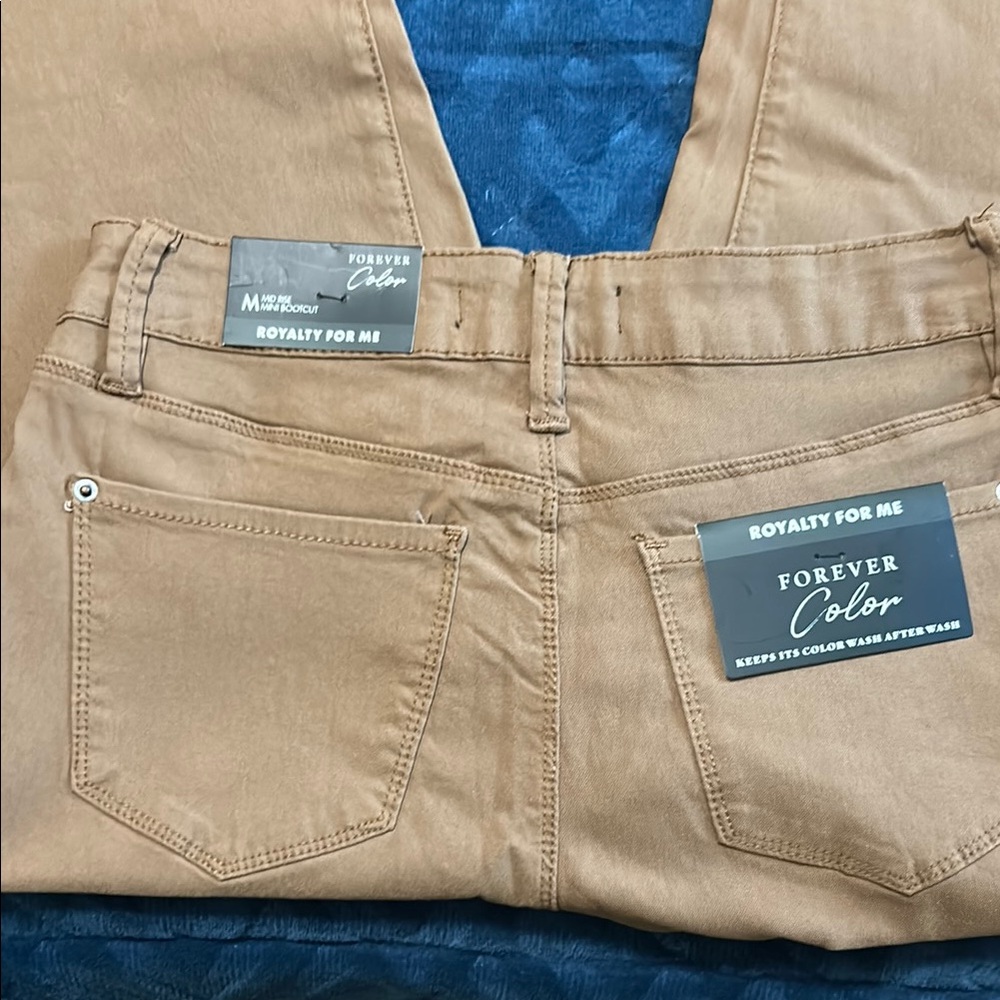 Royalty For Me Light Brown (Almond) Jeans - Picture 4 of 9